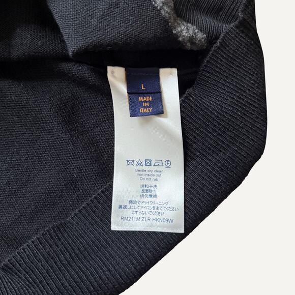 Size L - Louis Vuitton Men's 2054 Patchwork Mock Knit Top - Picture 4 of 7